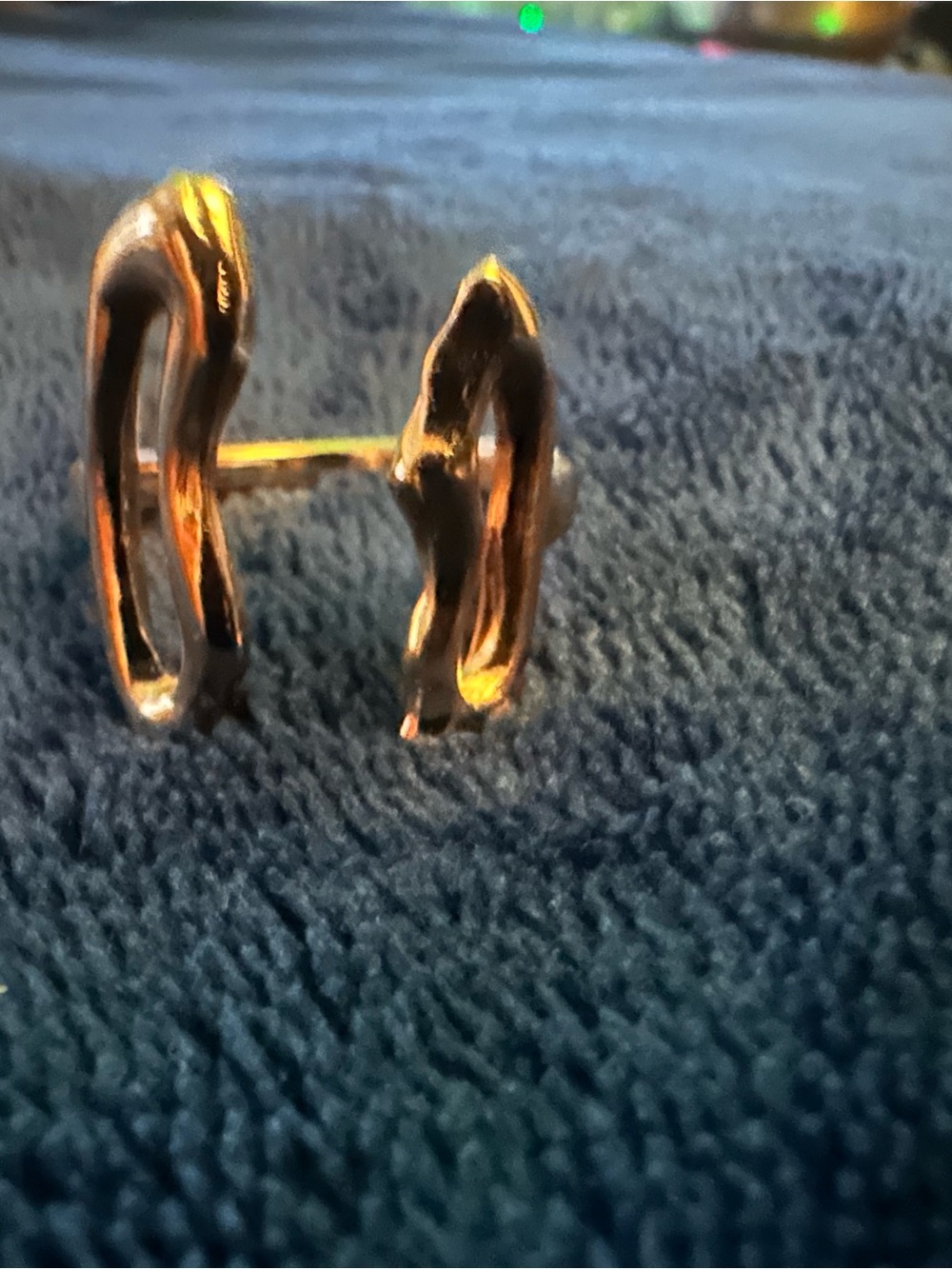 Affordable Fashion Finds Gold and Black Abstract Open Ring